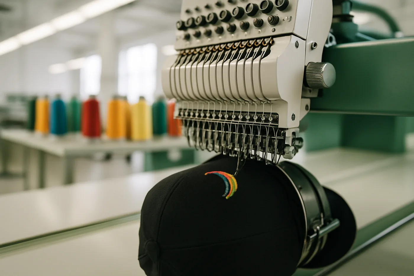 Embroidery and print at the Mike Apparel streetwear factory in Sialkot